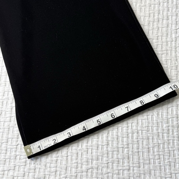 JS Collections Women's Sz 8 Black Velvet Wide Leg Pants Side Zip Edgy Grunge - Picture 11 of 11